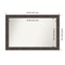Rustic Pine Brown Non-Beveled Custom Framed Bathroom Vanity Wall Mirror